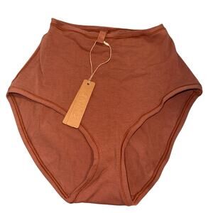 Skims Cotton Jersey Full Brief Rose Clay Panties New with tags Size XS